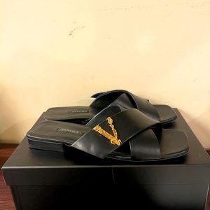 Versace flat slides women’s shoes